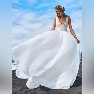 Boho Wedding Dress by Pronovias